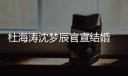 喜鹊涛沈天梦辰结婚叫乖官宣乖杜海文称 发上的