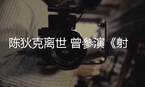 曾参作品等2多部演英雄克离陈狄传世 射雕